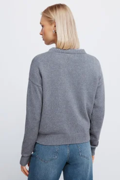 Springfield Jersey intarsia oso gris Clearance