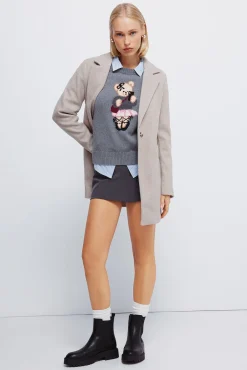 Springfield Jersey intarsia oso gris Clearance