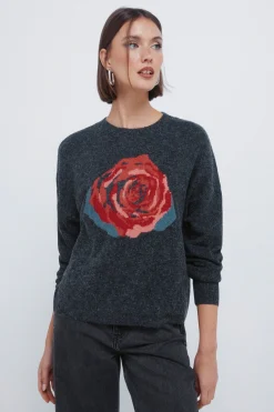 Springfield Jersey intarsia rosa negro Clearance