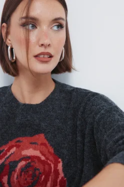 Springfield Jersey intarsia rosa negro Clearance