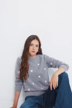 Springfield Jersey intarsia topos gris