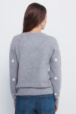 Springfield Jersey intarsia topos gris