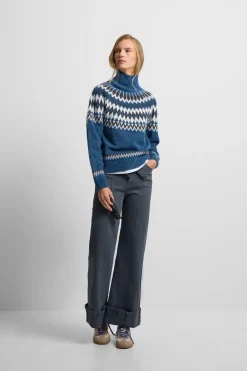 Silbon Jersey jacquard Azul Discount