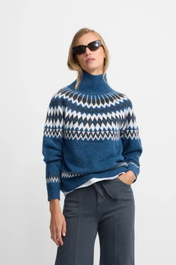 Silbon Jersey jacquard Azul Discount