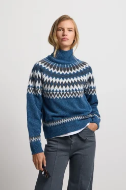 Silbon Jersey jacquard Azul Discount