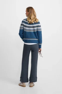 Silbon Jersey jacquard Azul Discount