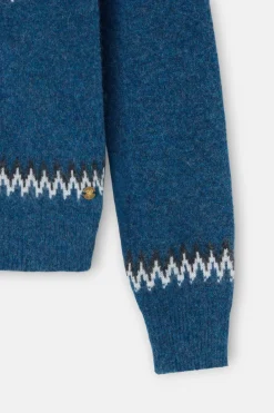 Silbon Jersey jacquard Azul Discount