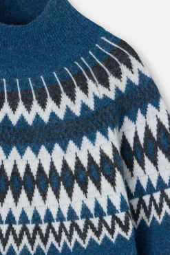 Silbon Jersey jacquard Azul Discount