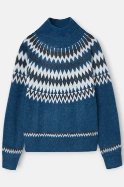 Silbon Jersey jacquard Azul Discount