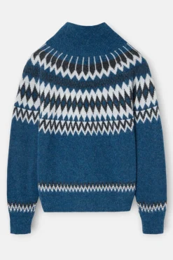 Silbon Jersey jacquard Azul Discount