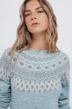 Springfield Jersey jacquard cenefa verde