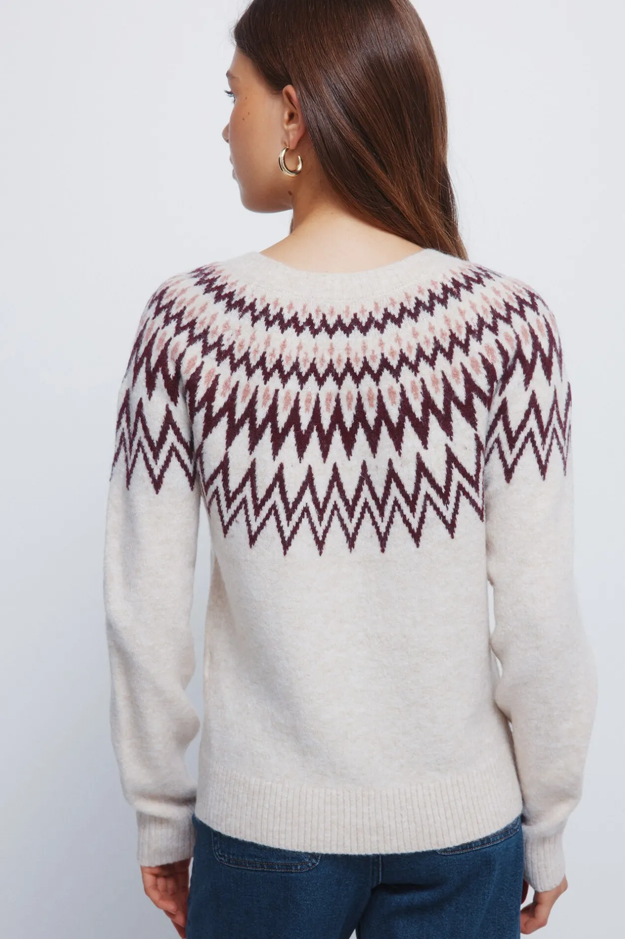 Springfield Jersey jacquard cenefas nude Clearance