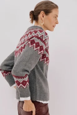 Cortefiel Jersey jacquard posicional. Gris Outlet