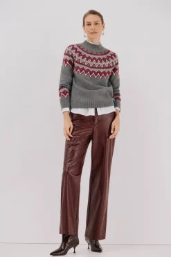 Cortefiel Jersey jacquard posicional. Gris Outlet