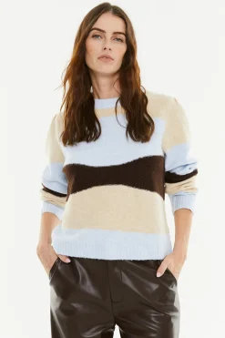 System Action Jersey jacquard tricolor azul Best