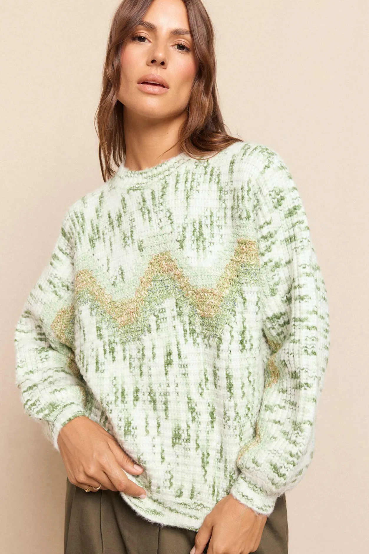 Slowlove Jersey jaspeado Verde Sale