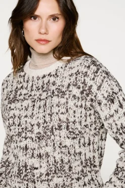 Selected Jersey lana cuello caja Gris Clearance