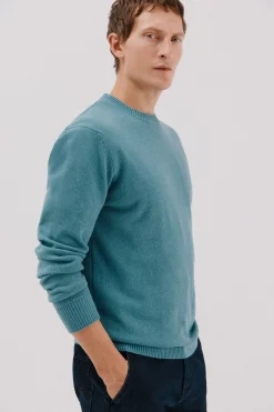 Cortefiel Jersey lana lambswool cuello redondo Azul