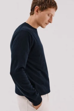 Cortefiel Jersey lana lambswool cuello redondo Azul marino New