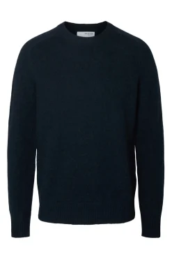 Selected Jersey lana y alpaca Azul marino Online