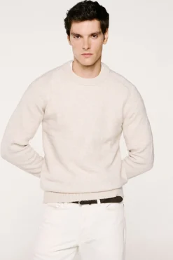 Selected Jersey lana y alpaca Beige Discount