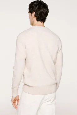 Selected Jersey lana y alpaca Beige Discount