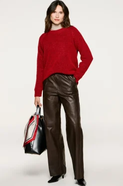 Selected Jersey lana y alpaca Rojo Best