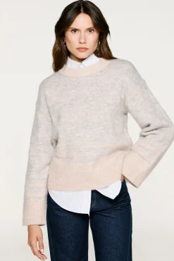 Selected Jersey lana y alpaca Beige Hot