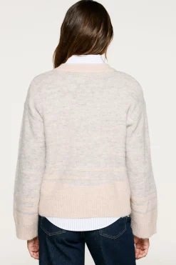 Selected Jersey lana y alpaca Beige Hot