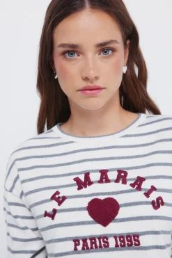 Springfield Jersey "Le Marais" corazón nude New