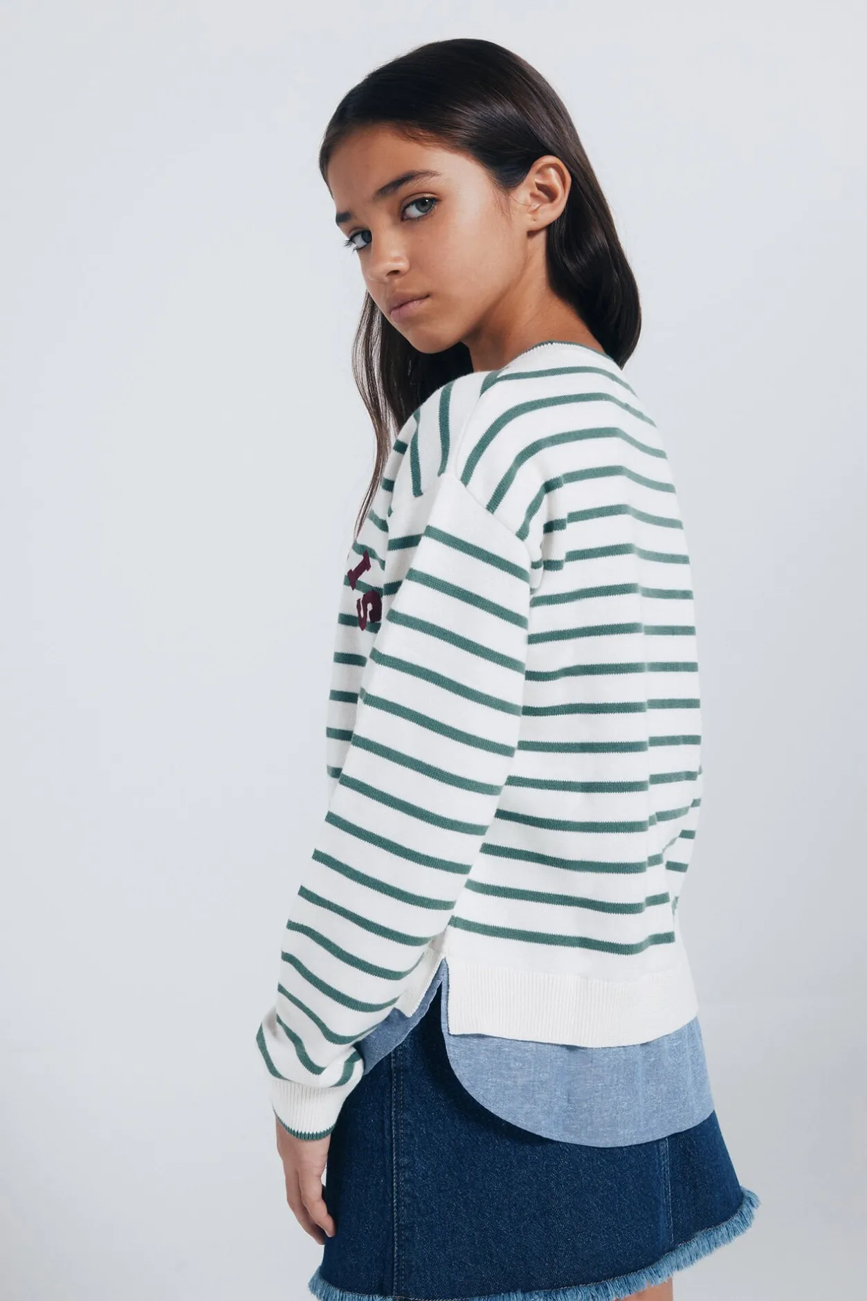 Springfield Kids Jersey “Le Marais” Corazón niña verde Online