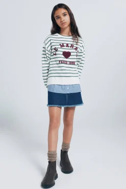 Springfield Kids Jersey “Le Marais” Corazón niña verde Online