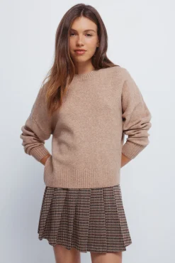 Springfield Jersey liso cuello redondo nude Discount