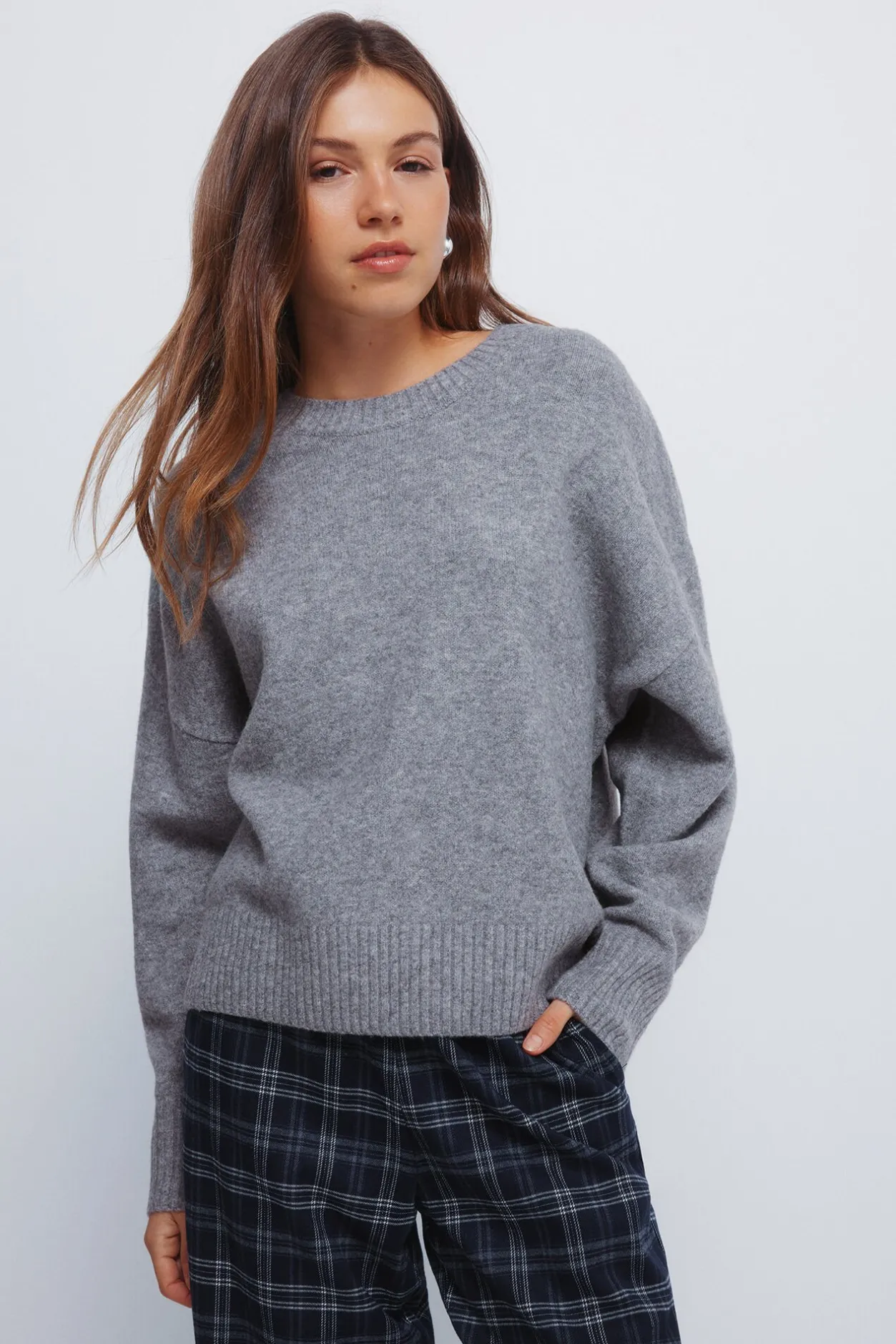 Springfield Jersey liso cuello redondo burdeos Sale