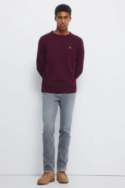 Springfield Jersey liso cuello rulo burdeos Best