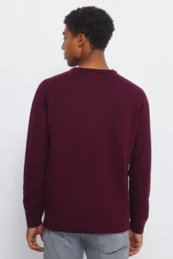 Springfield Jersey liso cuello rulo burdeos Best