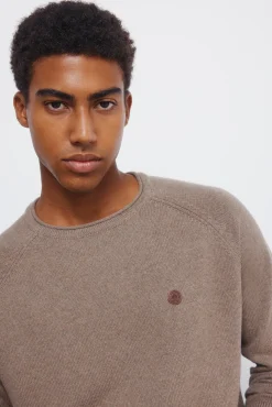 Springfield Jersey liso cuello rulo nude Hot