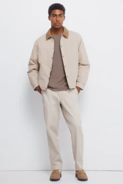 Springfield Jersey liso cuello rulo nude Hot