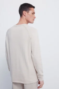 Springfield Jersey liso cuello rulo beige Clearance