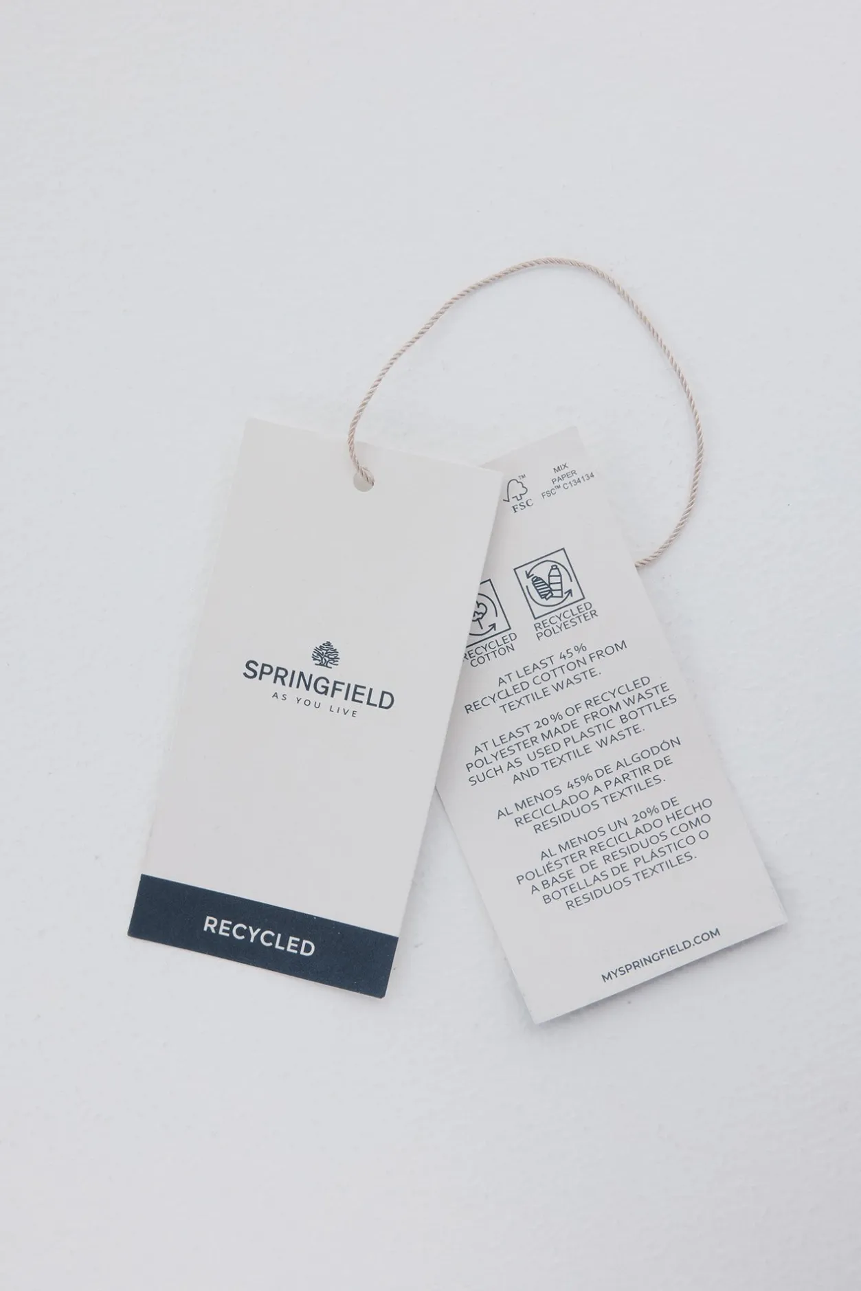 Springfield Jersey liso fantasía torzal azul Outlet