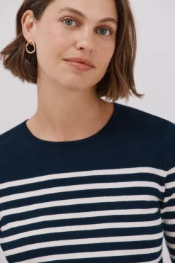 Cortefiel Jersey manga corta Azul marino New