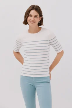 Cortefiel Jersey manga corta Azul Clearance