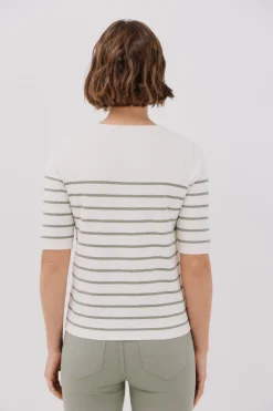 Cortefiel Jersey manga corta Kaki