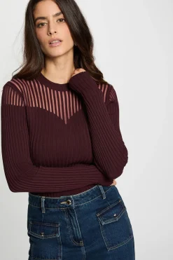 Morgan Jersey manga larga Granate Sale