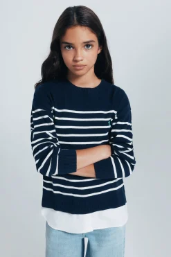 Springfield Kids Jersey marinero niña azul Discount