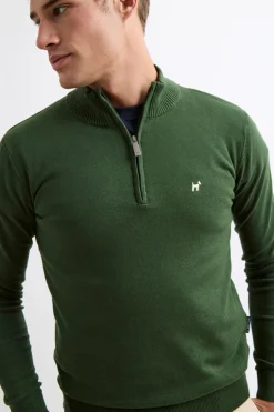 Williot Jersey Media Cremallera Verde oscuro Online