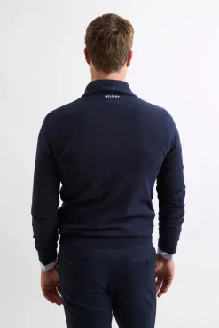 Williot Jersey Media Cremallera Azul marino Discount