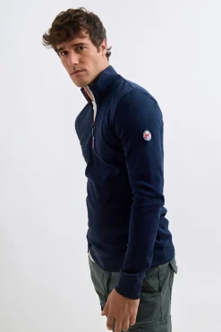 Williot Jersey Media Cremallera Contraste Azul marino Discount