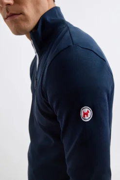 Williot Jersey Media Cremallera Contraste Azul marino Discount