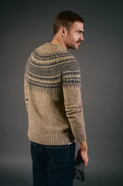 OOTO Jersey navideño jacquard cuello caja Beige Best